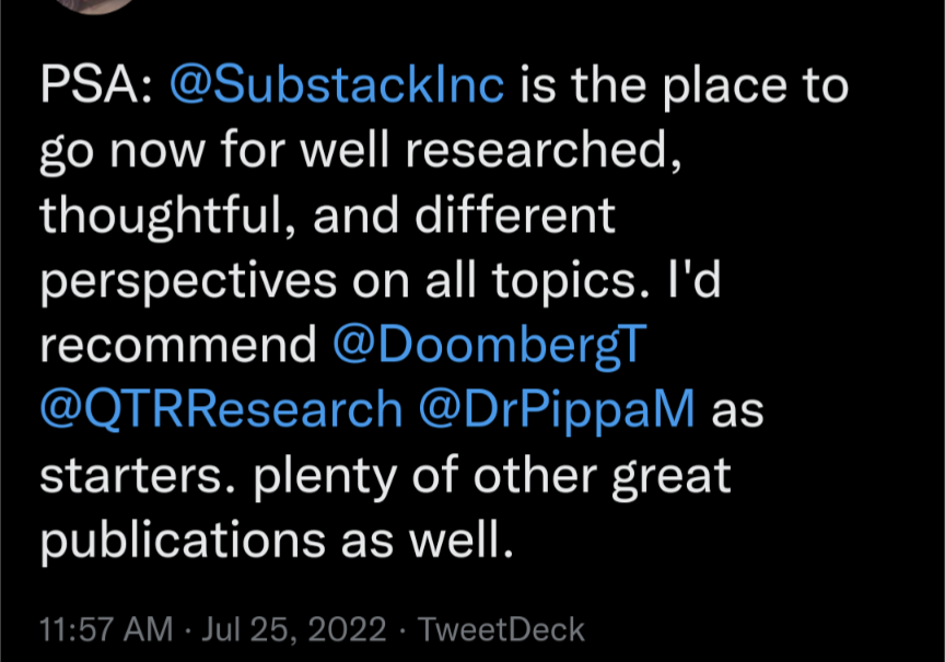 Doomberg Goes “All-in” on Substack's Network of VC-Enabled Grifters, While Others Decipher How to Ghost Substack
